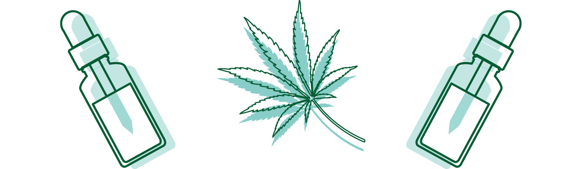 öl-von-cbd-und-Blatt-von-Marihuana