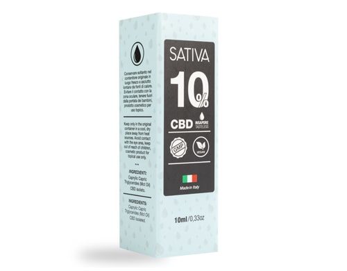 Becher von CBD Öl 10 ml bis 10% - Sativa