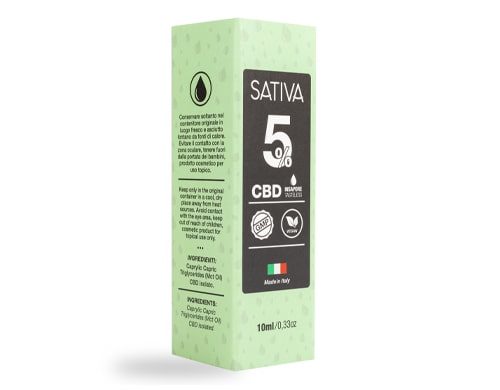 Becher von CBD Öl 10 ml bis 5% - Sativa