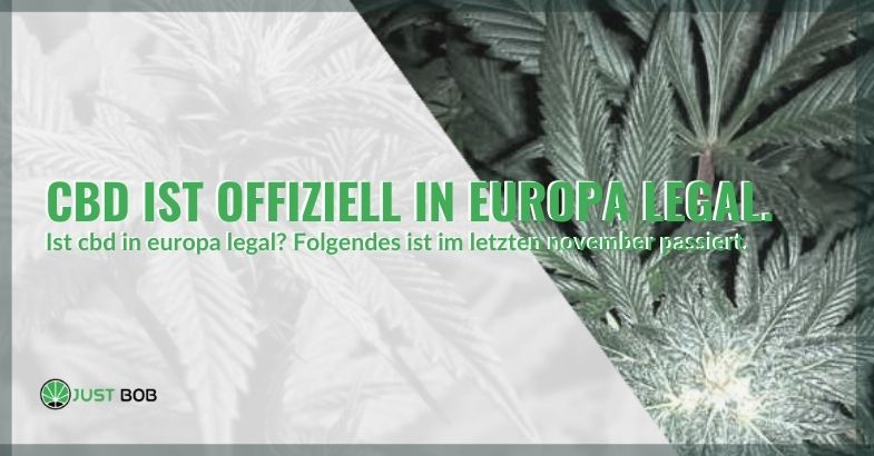 CBD wurde endlich offiziell in Europa legalisiert