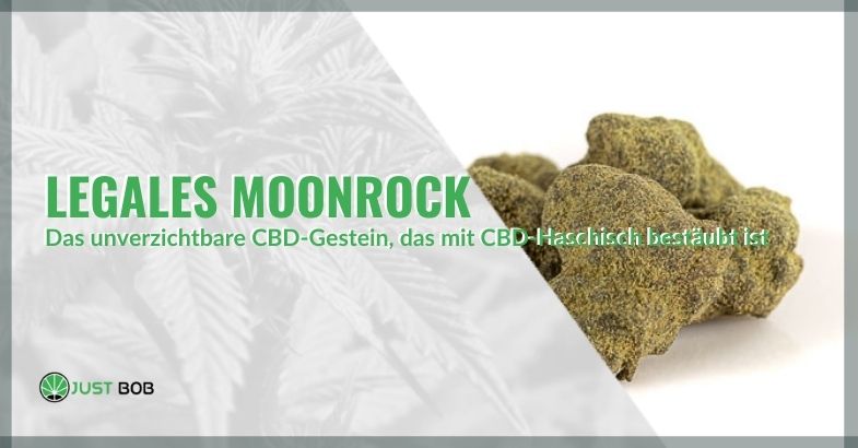 MoonRock Legal Marihuana mit CBD-Haschisch bestäubt