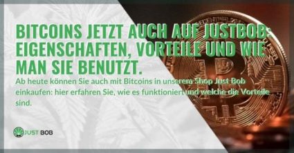 Jetzt können Sie legales Cannabis mit Bitcoins auch auf Justbob kaufen