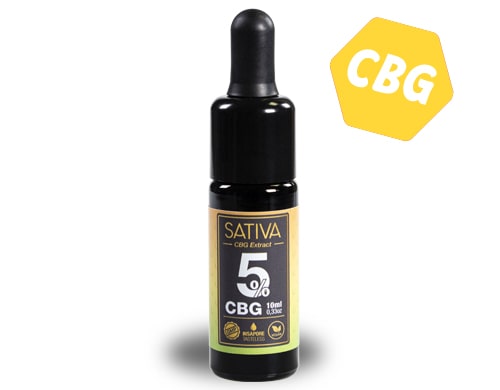 CBG Sativa-Öl 5% Flasche