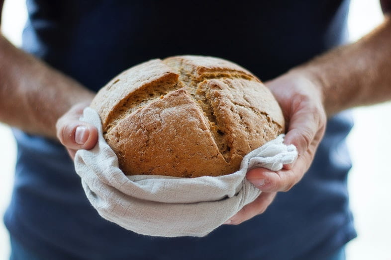 Rezept für Brot mit Hanfmehl