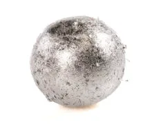 Entdecken Sie die Eleganz von CBD Hasch Einzigartige Silberne Skulptur Silberbeschichtete cbd hasch Kugel