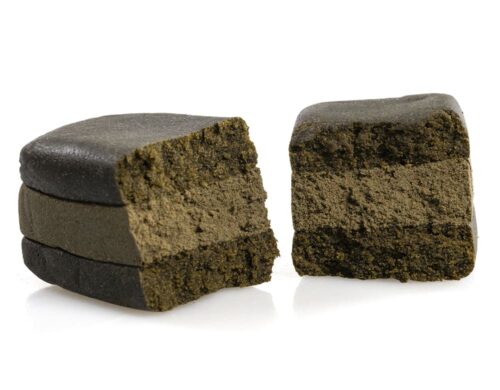 Querschnitt von WAFER CBG CBD Hasch mit dichtem Inneren