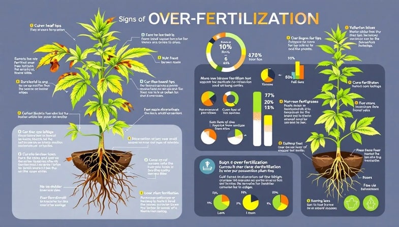 Anzeichen für eine Überdüngung