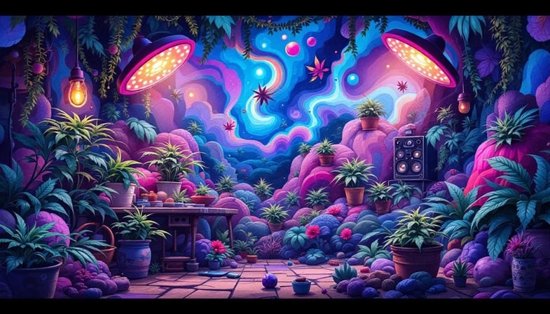 Arten von Cannabis Zelten